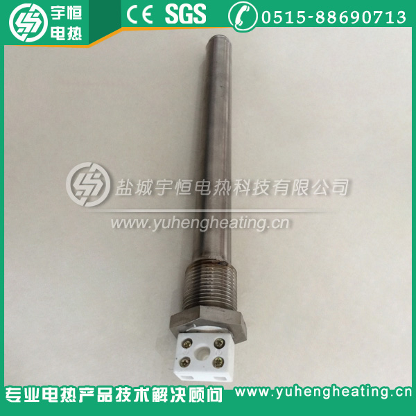 直型耐腐蚀纯钛单头加热管