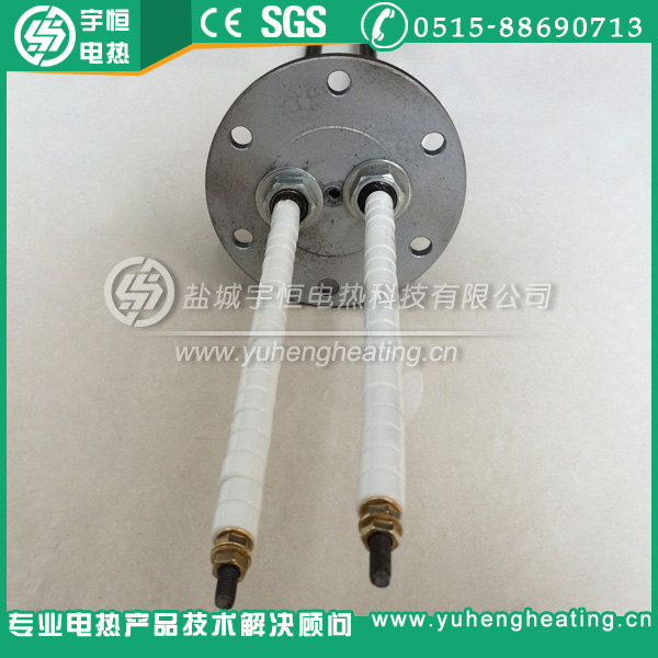 带瓷珠绝缘法兰加热管
