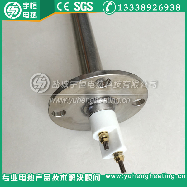 带高矮瓷头接线耐腐蚀法兰式加热管
