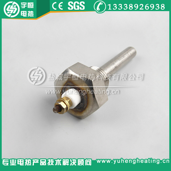 接壳式单端丝扣不锈钢加热管