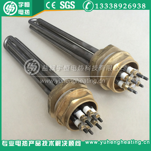 带1-1/2''铜丝扣电加热管